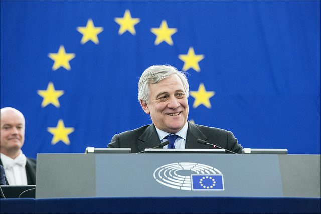Italienske Antonio Tajani er Europaparlamentets nye president. Foto: Europaparlamentet